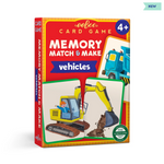 Vehicles Memory Match & Make Card Game