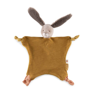 Trois Petits Lapins Ochre Rabbit Cuddle Blanket