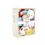 Market Crate with Cheese and Dairy