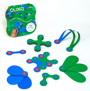 Clixo Itsy Gree/Blue Pack 18 pc Set