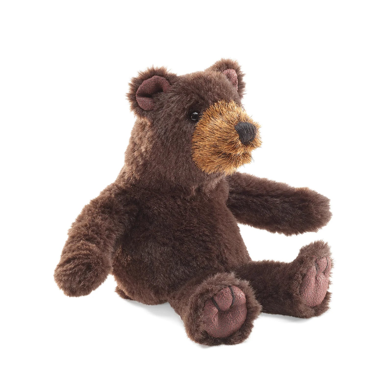 Stuffed bear toy on a white background