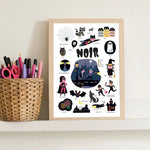 Poppik Mini Discovery Poster Booo!