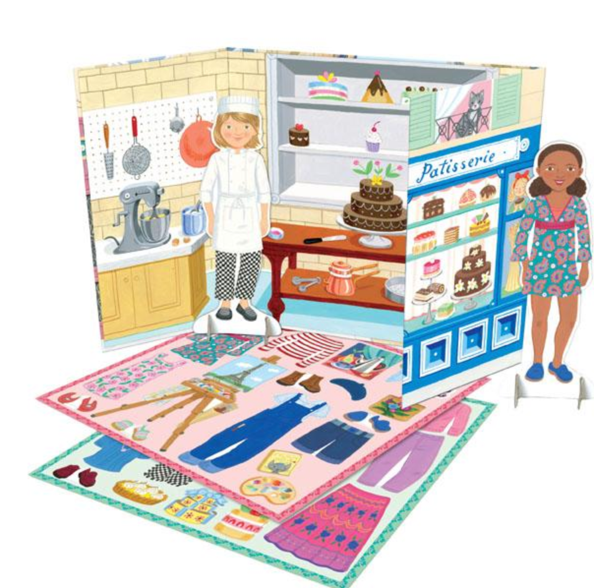 Baker and Painter Paper Dolls