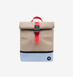 Tan Colorblock Lunch Bag