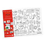 Popipop 40 Placemats to Colour