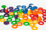 Rainbow Coloured Nins, Rings and Coins