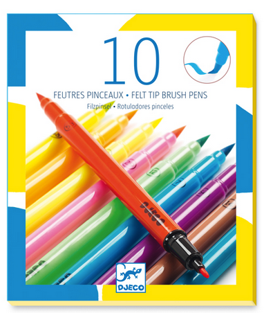 10 Felt Brush Pens