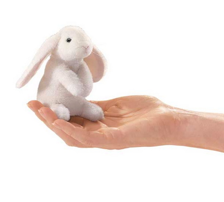 Lop Ear Rabbit Finger Puppet