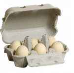 Half a Dozen Eggs in a Carton, Brown or White