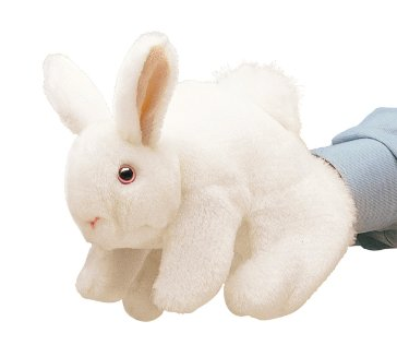 White Bunny Rabbit Puppet