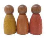 Three Nins in Dark Wood and Warm Colours