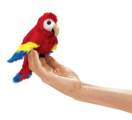 Scarlet Macaw Finger Puppet