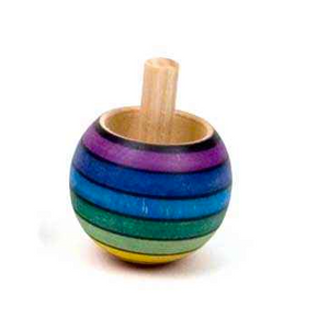 Upside Down Striped Spinning Top