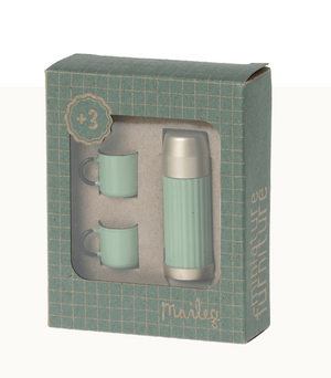 Maileg Thermos and Cups in Mint