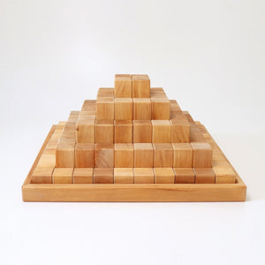 Large Stepped Pyramid Natural 4x4 cm