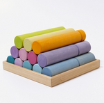 Building Rollers, Pastel Large 25pc