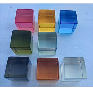 Lucite Building Cubes Earth Colours Set/16
